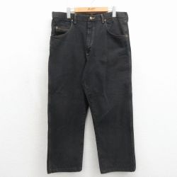 W36★古着 ラングラー ジーンズ メンズ コットン ブラウン デニム【spe】 26may14