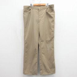 W40★古着 リー Lee パンツ メンズ 80年代 80s フレア 大きいサイズ USA製 タロン ベージュ【spe】 26may14