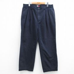 トミーヒルフィガー 90s パンツ ネイビー W36 | 古着