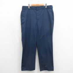 W38★古着 ディッキーズ ワーク パンツ メンズ 00年代 00s 874 ネイビー 26may18