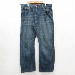 リーバイス W36 ジーンズ ヒゲ ネイビー | 古着