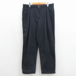 トミーヒルフィガー 90s パンツ ネイビー 実寸W38 | 古着