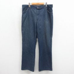 W40★古着 ジーンズ メンズ 80年代 80s 大きいサイズ タロン ネイビー デニム【spe】 26jun17