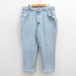 W35★古着 リーバイス Levis ジーンズ メンズ 90年代 90s USA製 ネイビー デニム【spe】 26jun24
