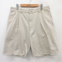 【50%OFF】W34★古着 ラルフローレン Ralph Lauren ブランド ショート チノ パンツ チノパン ショーツ メンズ コットン 薄ベージュ カーキ 【spe】 25apr01 中古 ボトムス 短パン ショーパン