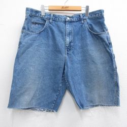 【20%OFF】W38古着 ウォールズ ショート ペインター パンツ ショーツ メンズ コットン 紺 ネイビー デニム 25apr02 中古 ボトムス 短パン ショーパン