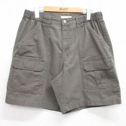 W32★古着 ショート ブッシュ パンツ ショーツ メンズ 緑系 グリーン 25apr02 中古 ボトムス 短パン ショーパン