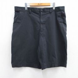 W39★古着 ディッキーズ Dickies ショート パンツ ショーツ メンズ 黒 ブラック 25apr03 中古 ボトムス 短パン ショーパン ハーフ