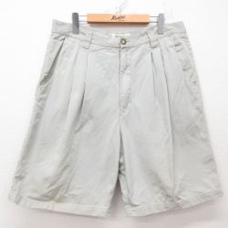 【50%OFF】W35★古着 ショート パンツ ショーツ メンズ コットン グレー系 デニム 25apr04 中古 ボトムス 短パン ショーパン ハーフ