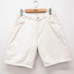 W30★古着 ディッキーズ Dickies ショート ペインター パンツ ショーツ メンズ 生成り デニム 25apr04 中古 ボトムス 短パン ショーパン