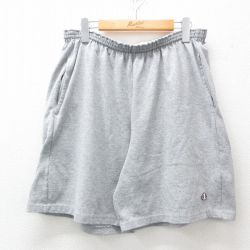 W39★古着 チャンピオン champion ショート イージー パンツ ショーツ メンズ グレー 霜降り 25apr04 中古 ボトムス 短パン ショーパン