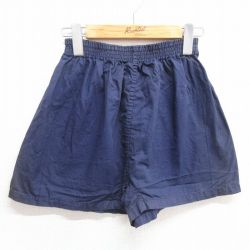 W26★古着 ビンテージ ミリタリー ショート イージー パンツ ショーツ メンズ 60年代 60s WEST POINT 紺 ネイビー 【spe】 25apr04 中古 ボトムス 短パン ショーパン