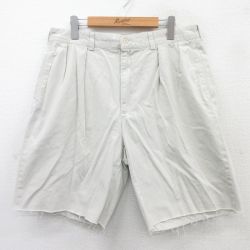【50%OFF】W35★古着 ラルフローレン Ralph Lauren ブランド ショート チノ パンツ チノパン ショーツ メンズ 90年代 90s ANDREW コットン 薄ベージュ カーキ 【spe】 25apr05 中古 ボトムス 短パン ショーパン
