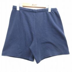 W32★古着 TULTEX ショート スウェット パンツ ショーツ メンズ 90年代 90s 無地 USA製 紺 ネイビー 25apr05 中古 ボトムス 短パン ショーパン