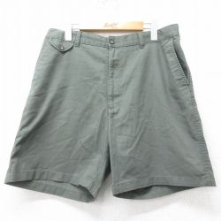 【50%OFF】W34★古着 タウンクラフト ショート パンツ ショーツ メンズ 90年代 90s 緑 グリーン 25apr05 中古 ボトムス 短パン ショーパン ハーフ