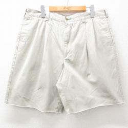 【50%OFF】トミーヒルフィガー 90s ショートチノパンツ ワンポイントロゴ ベージュ W37 | 古着