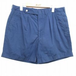 W34★古着 ショート パンツ ショーツ メンズ 紺 ネイビー 25apr08 中古 ボトムス 短パン ショーパン ハーフ