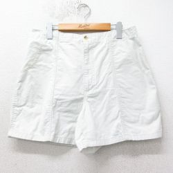 【50%OFF】W35★古着 ショート パンツ ショーツ メンズ 90年代 90s コットン 生成り 25apr09 中古 ボトムス 短パン ショーパン ハーフ