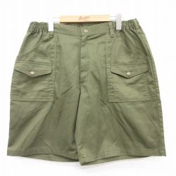 W38古着 ショート ボーイスカウト パンツ ショーツ メンズ 90年代 90s USA製 緑 グリーン 25apr09 中古 ボトムス 短パン ショーパン