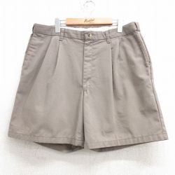 W36★古着 ショート パンツ ショーツ メンズ グレー 25apr16 中古 ボトムス 短パン ショーパン ハーフ