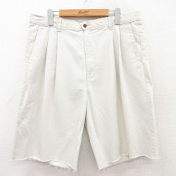 【50%OFF】W36★古着 ドッカーズ ショート パンツ ショーツ メンズ 00年代 00s コットン 白 ホワイト 25apr23 中古 ボトムス 短パン ショーパン ハーフ