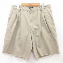 W36★古着 ドッカーズ ショート パンツ ショーツ メンズ 00年代 00s コットン ベージュ カーキ 25apr23 中古 ボトムス 短パン ショーパン ハーフ