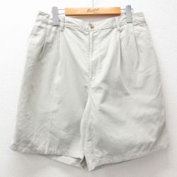 W36★古着 ショート カーゴ パンツ ショーツ メンズ ベージュ カーキ 25apr26 中古 ボトムス 短パン ショーパン