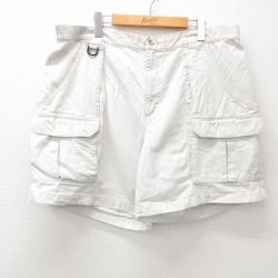 W40★古着 コロンビア COLUMBIA ショート ブッシュ パンツ ショーツ メンズ 大きいサイズ 薄ベージュ カーキ 【spe】 25apr26 中古 ボトムス 短パン ショーパン