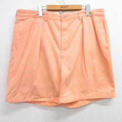 W41★古着 ラルフローレン Ralph Lauren ブランド ショート チノ パンツ チノパン ショーツ メンズ コットン オレンジ 25apr26 中古 ボトムス 短パン ショーパン