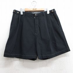 W35★古着 ドッカーズ ショート パンツ ショーツ メンズ 黒 ブラック 25apr26 中古 ボトムス 短パン ショーパン ハーフ