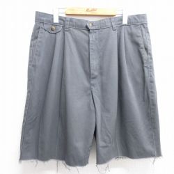 【50%OFF】W36★古着 ドッカーズ ショート パンツ ショーツ メンズ 90年代 90s コットン USA製 グレー 【spe】 25apr28 中古 ボトムス 短パン ショーパン ハーフ