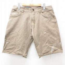 【50%OFF】W34★古着 KUHL ショート パンツ ショーツ メンズ ベージュ カーキ 25apr28 中古 ボトムス 短パン ショーパン ハーフ