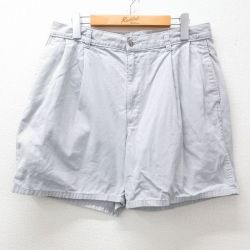 W32★古着 ショート パンツ ショーツ メンズ 80年代 80s タロン グレー 【spe】 25apr28 中古 ボトムス 短パン ショーパン ハーフ