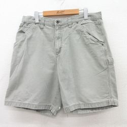 W36★古着 コロンビア COLUMBIA ショート ペインター パンツ ショーツ メンズ 00年代 00s ダック地 コットン グレー系 25apr28 中古 ボトムス 短パン ショーパン