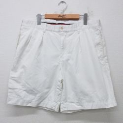 W36★古着 ラルフローレン Ralph Lauren ポロゴルフ ブランド ショート チノ パンツ ショーツ チノパン メンズ 90年代 90s コットン 白 ホワイト 25apr30 中古 ボトムス 短パン ショーパン