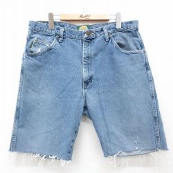 【50%OFF】W37★古着 カベラス ショート パンツ ショーツ メンズ 00年代 00s コットン 紺 ネイビー デニム 25may08 中古 ボトムス 短パン ショーパン ハーフ