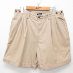 【50%OFF】W36★古着 ドッカーズ ショート パンツ ショーツ メンズ コットン ベージュ カーキ 25may08 中古 ボトムス 短パン ショーパン ハーフ