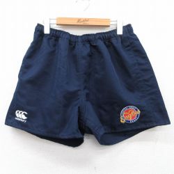 W35★古着 カンタベリー ショート イージー パンツ ショーツ メンズ 紺 ネイビー 25may08 中古 ボトムス 短パン ショーパン