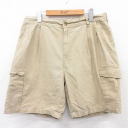 W36★古着 セントジョンズベイ ショート パンツ ショーツ メンズ 00年代 00s ベージュ カーキ 25may08 中古 ボトムス 短パン ショーパン ハーフ