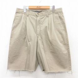 W36★古着 ドッカーズ ショート パンツ ショーツ メンズ 90年代 90s コットン USA製 ベージュ カーキ 【spe】 25may12 中古 ボトムス 短パン ショーパン ハーフ