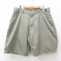 【50%OFF】W35★古着 ギャップ GAP ショート パンツ ショーツ メンズ 00年代 00s 緑系 グリーン 25may16 中古 ボトムス 短パン ショーパン ハーフ
