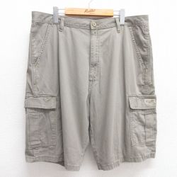 W38古着 ラングラー Wrangler ショート カーゴ パンツ ショーツ メンズ コットン ベージュ系 カーキ 25may17 中古 ボトムス 短パン ショーパン