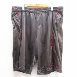 W39★古着 ショート トレーニング パンツ ショーツ メンズ AND1 大きいサイズ グレー 25may26 中古 ボトムス 短パン ショーパン