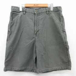 W36★古着 チェロキー ショート ペインター パンツ ショーツ メンズ 00年代 00s コットン グレー系 25may30 中古 ボトムス 短パン ショーパン