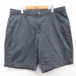 W40★古着 エディーバウアー ショート パンツ ショーツ メンズ 大きいサイズ コットン 濃グレー 25jun03 中古 ボトムス 短パン ショーパン ハーフ