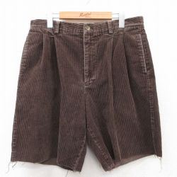 【50%OFF】W35★古着 ギャップ GAP ショート コーデュロイ パンツ ショーツ メンズ 00年代 00s 太畝 濃茶 ブラウン 25jun03 中古 ボトムス 短パン ショーパン