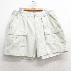 W36★古着 レッドヘッド ショート ブッシュ パンツ ショーツ メンズ ダック地 コットン 薄ベージュ カーキ 25jun10 中古 ボトムス 短パン ショーパン