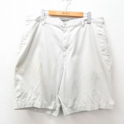 W37★古着 ドッカーズ ショート パンツ ショーツ メンズ コットン 薄ベージュ カーキ 25jun11 中古 ボトムス 短パン ショーパン ハーフ