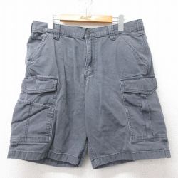 W35★古着 カーハート Carhartt ショート カーゴ パンツ ショーツ メンズ 濃グレー 25jun11 中古 ボトムス 短パン ショーパン
