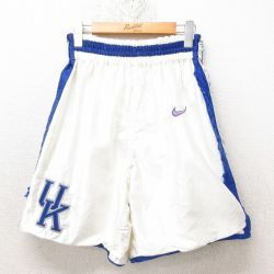 【20%OFF】W31★古着 ナイキ NIKE ショート パンツ ショーツ メンズ 90年代 90s UK USA製 白 ホワイト 25jun13 中古 ボトムス 短パン ショーパン ハーフ